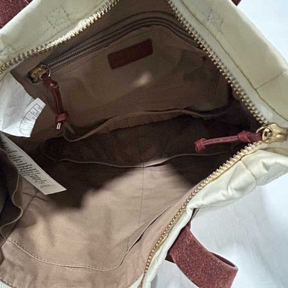 Mark & Graham Maddie Convertible Backpack/ Tote bag, Cream, Gold Hardware main image 9